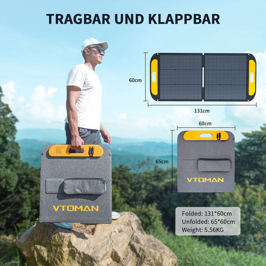 110W Portable Waterproof Foldable Solar Panel