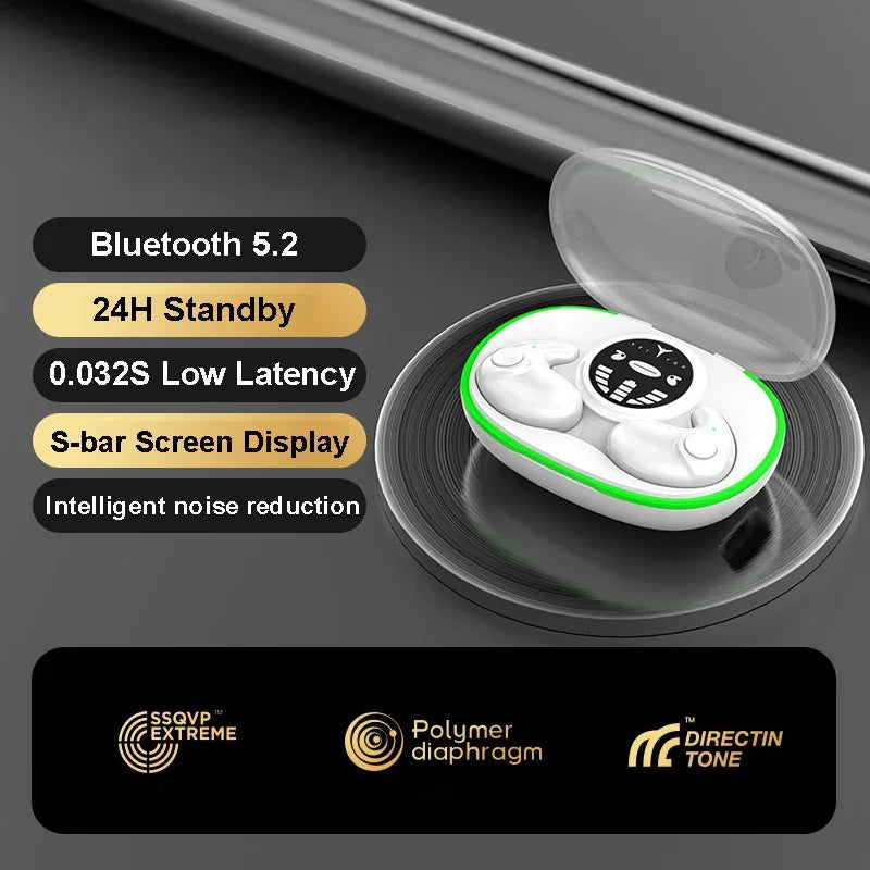 Invisible Sleep Earphones, Wireless , Waterproof  Touch Control Headsets