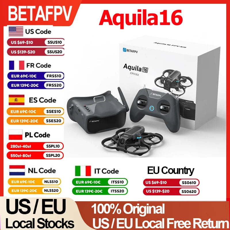 BETAFPV Aquial16 FPV KIT Brushless Racing Drone