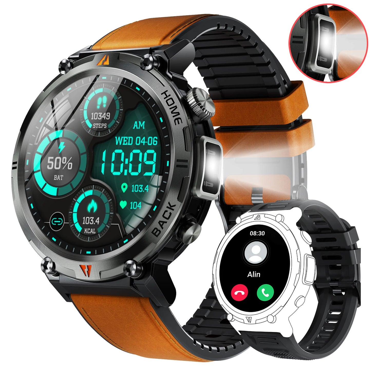 EIGIIS 2024 New KE3 Bluetooth Call Smart Watch For IOS Android
