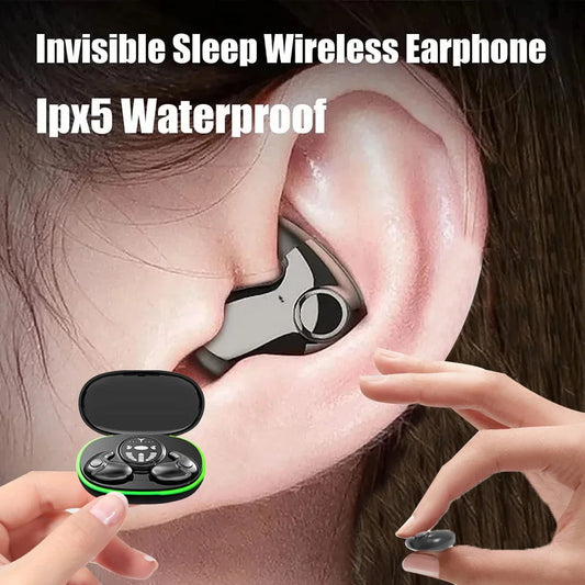 Invisible Sleep Earphones, Wireless , Waterproof  Touch Control Headsets