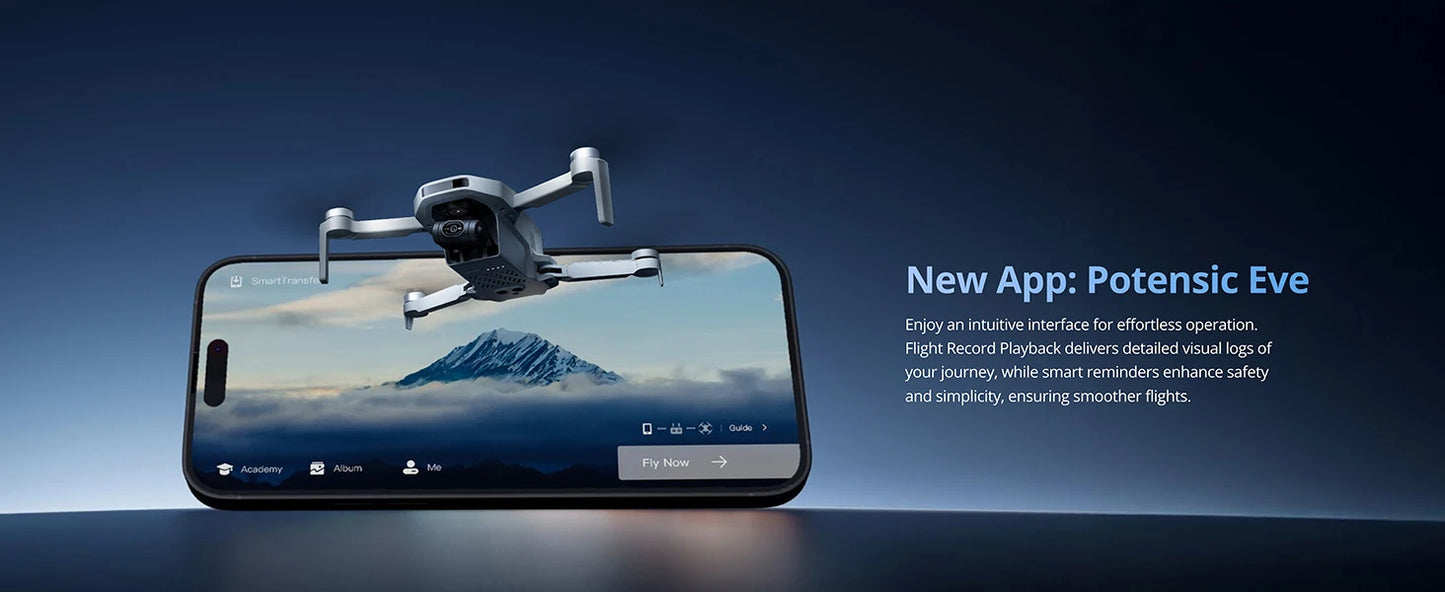 Camera Drone 4K HDR Video, 8K Photo, 3-Axis Gimbal