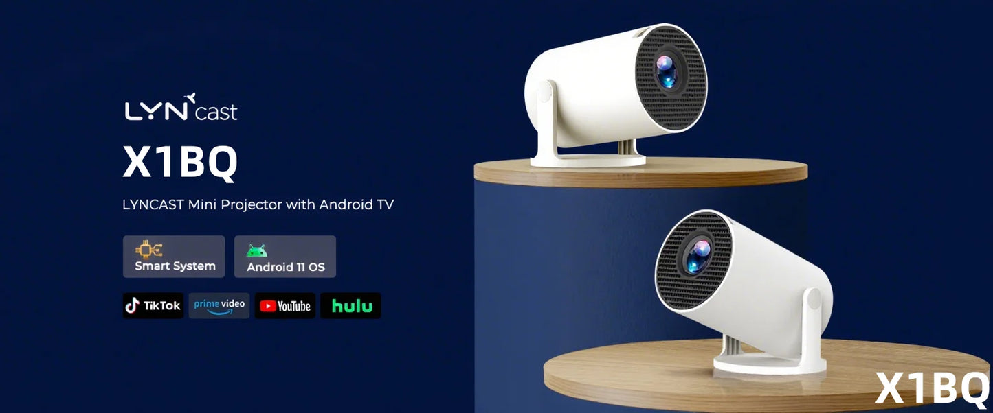 2025 Upgraded HY300PRO Mini Projector with WiFi & BT,