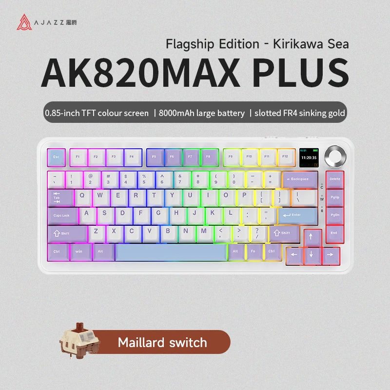2.4G wireless/Bluetooth/wired gaming mechanical keyboard