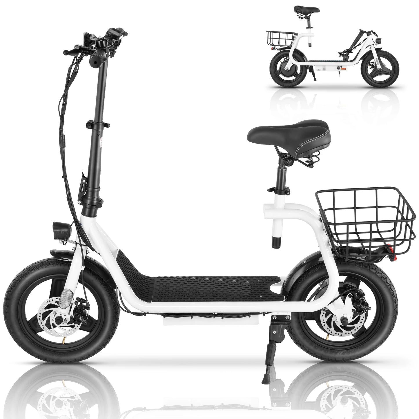 560W Electric Scooter with Seat for Adults 300 LBS