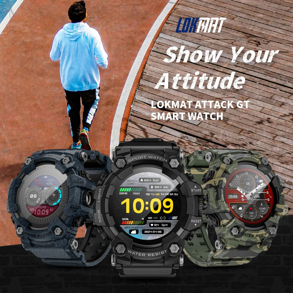 LOKMAT Rugged Sport Smart Watch ATTACK-GT