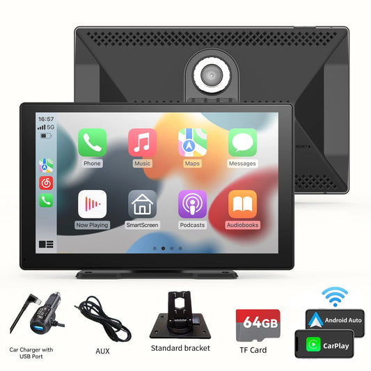 9 Inches Portable Wireless Android Auto Car Play Screen for Car
