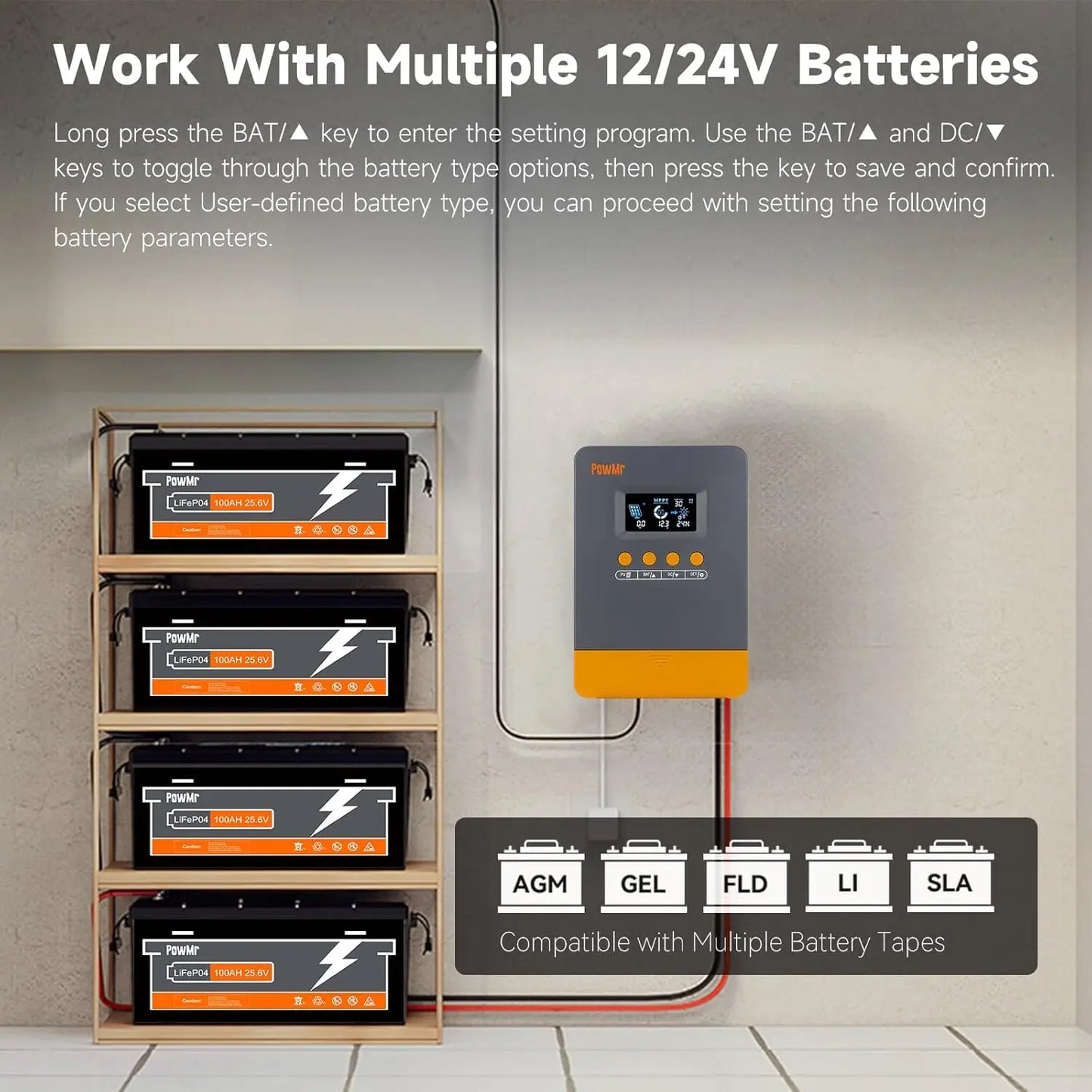 45A 35A 25A Solar Charger Controller ,Auto Battery Charger Solar Panel Regulator