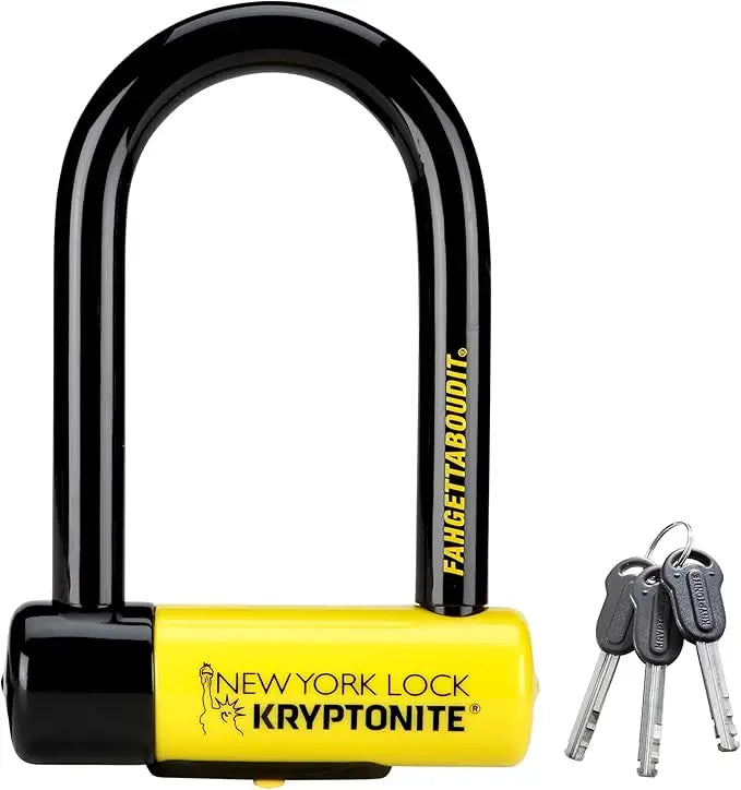 Heavy Duty Anti-Theft E- Bicycle U Lock, 18mm Shackle with Keys