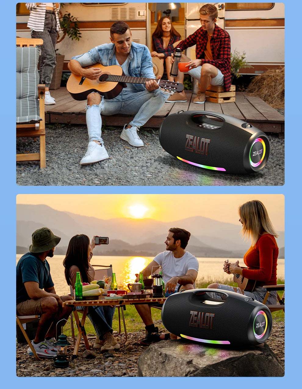 250W Portable Bluetooth Speaker, Waterproof
