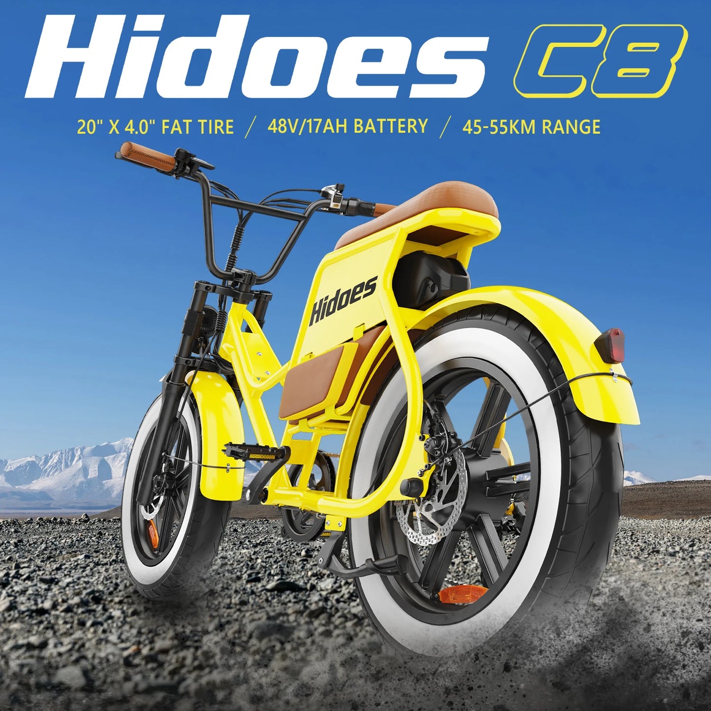 E-bike 700W Motor 48V17AH Lithium Battery Off-road Fat Tire .