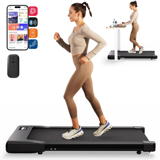 Walking Pad Under Desk Treadmill 2 in 1 Portable with Remote Control LED Display 2.5HP
