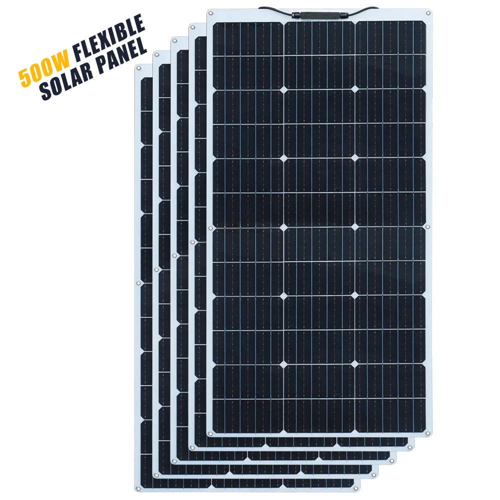 500W 400w 300W 200w 12v portable Solar Panel Flexible 18V 100W 1000W Solar kit