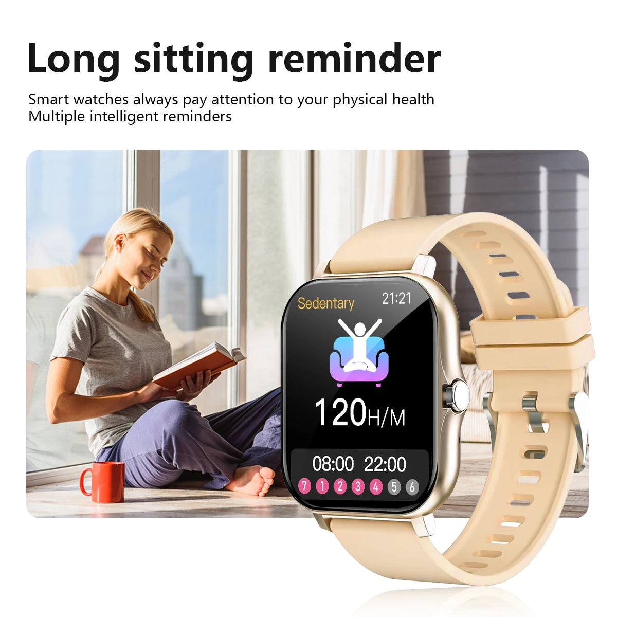 1.83 Size smart watch, Android and iPhone unisex sports watch