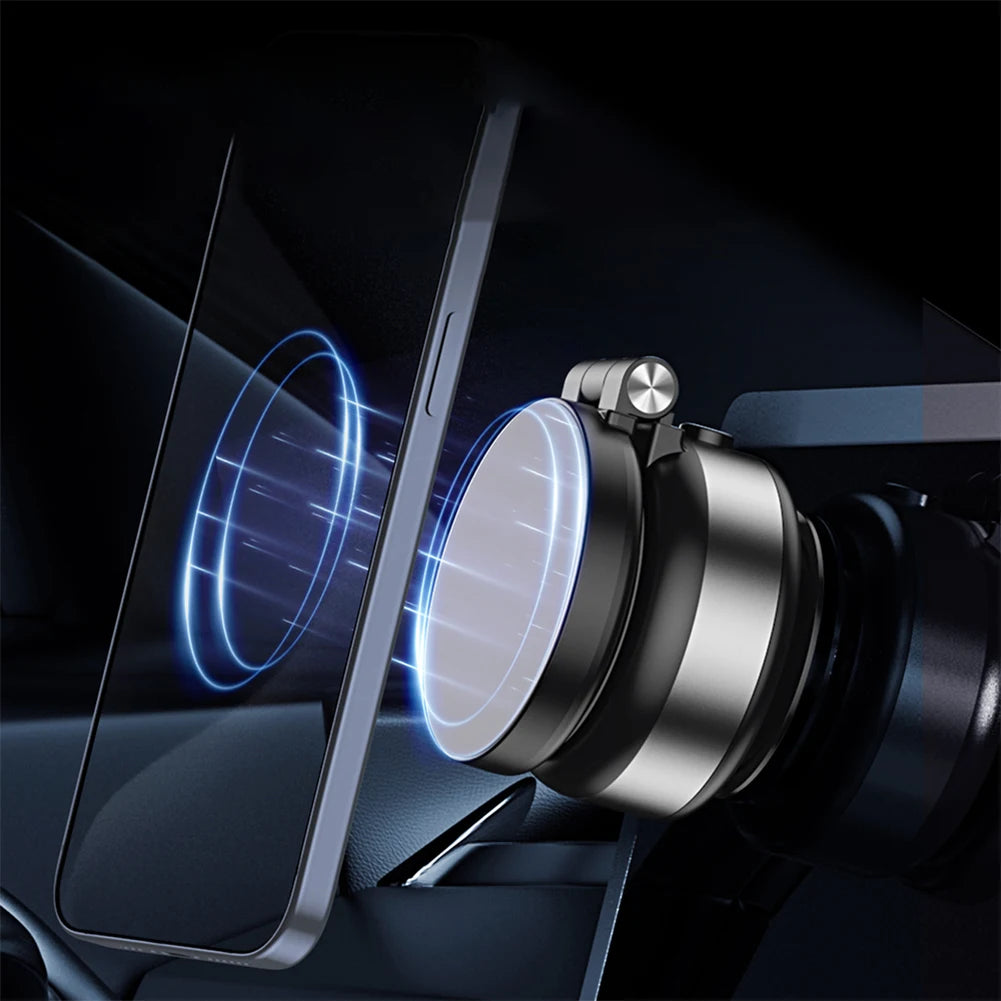 NEW Car Mount Vacuum Magnetic Phone Holder Foldable Strong Suction