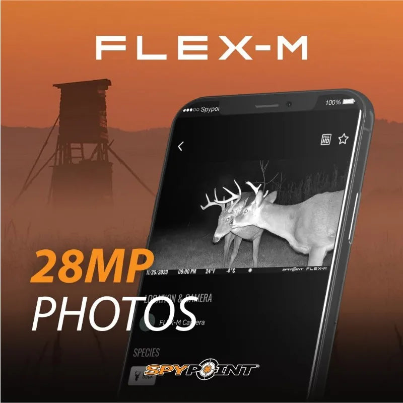 SPYPOINT Flex-M Twin Pack Cellular Trail Cameras , GPS, Night Vision