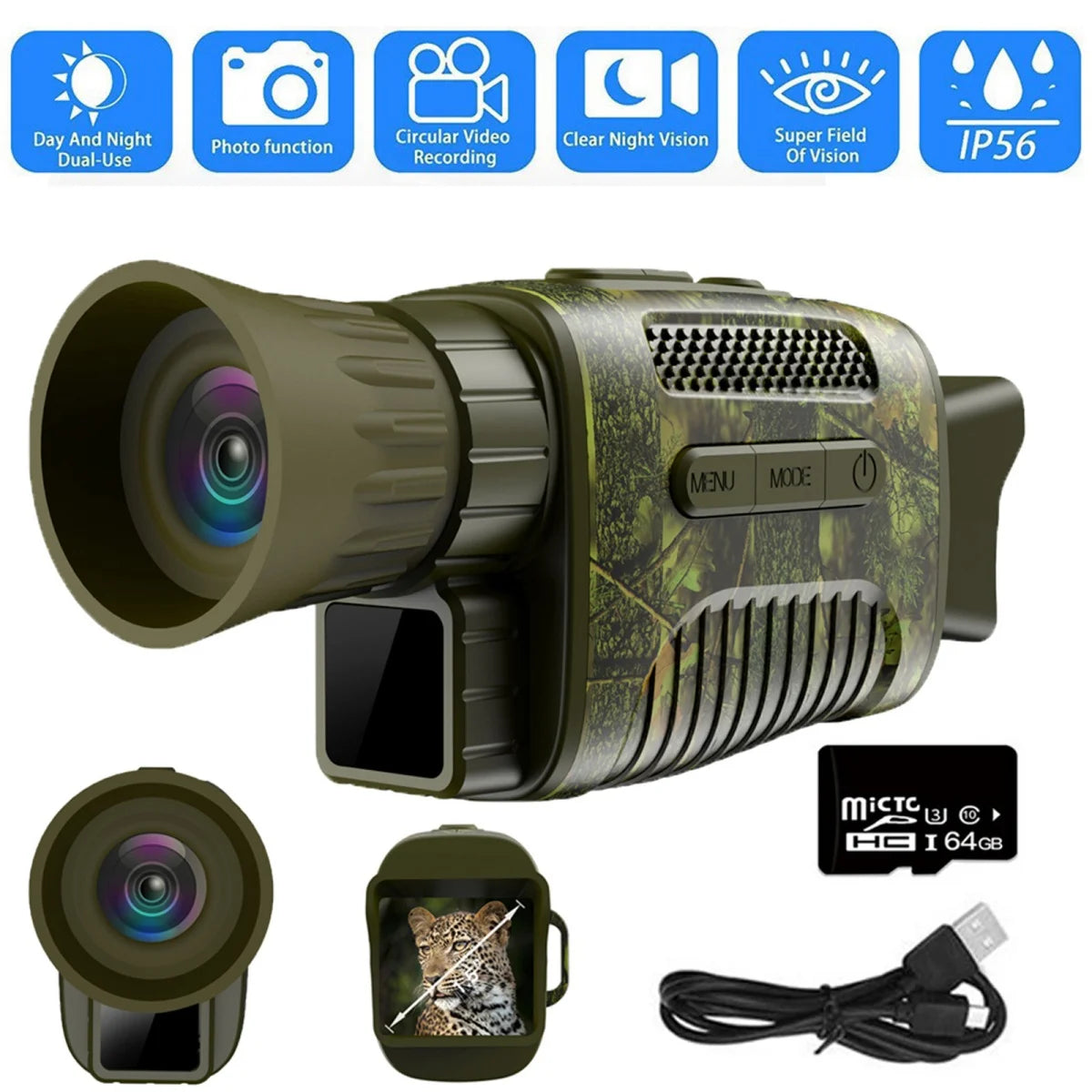 Night Vision Goggles,4K 984ft 7 Level Digital Night Vision