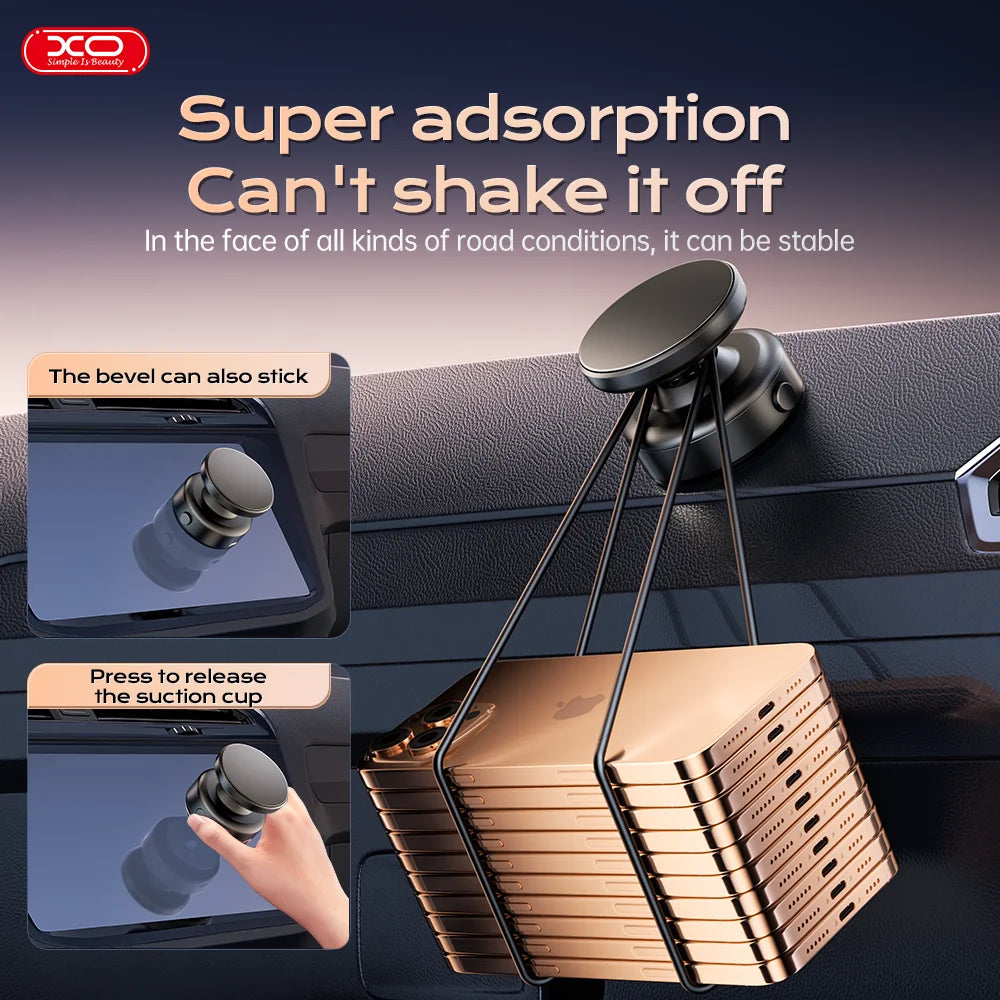 Vacuum Magnetic Rotatable Car Phone Holder