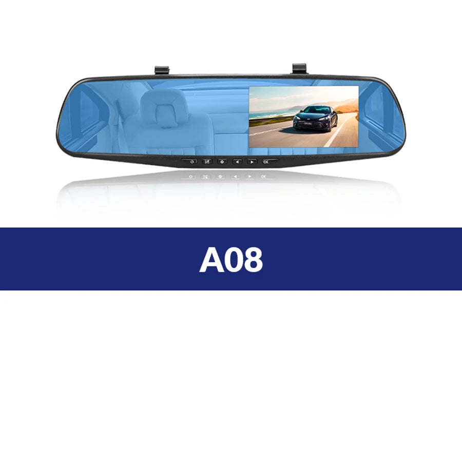 Dash Cam 4.3 Inches, Dual Lens Front and Rear Camera