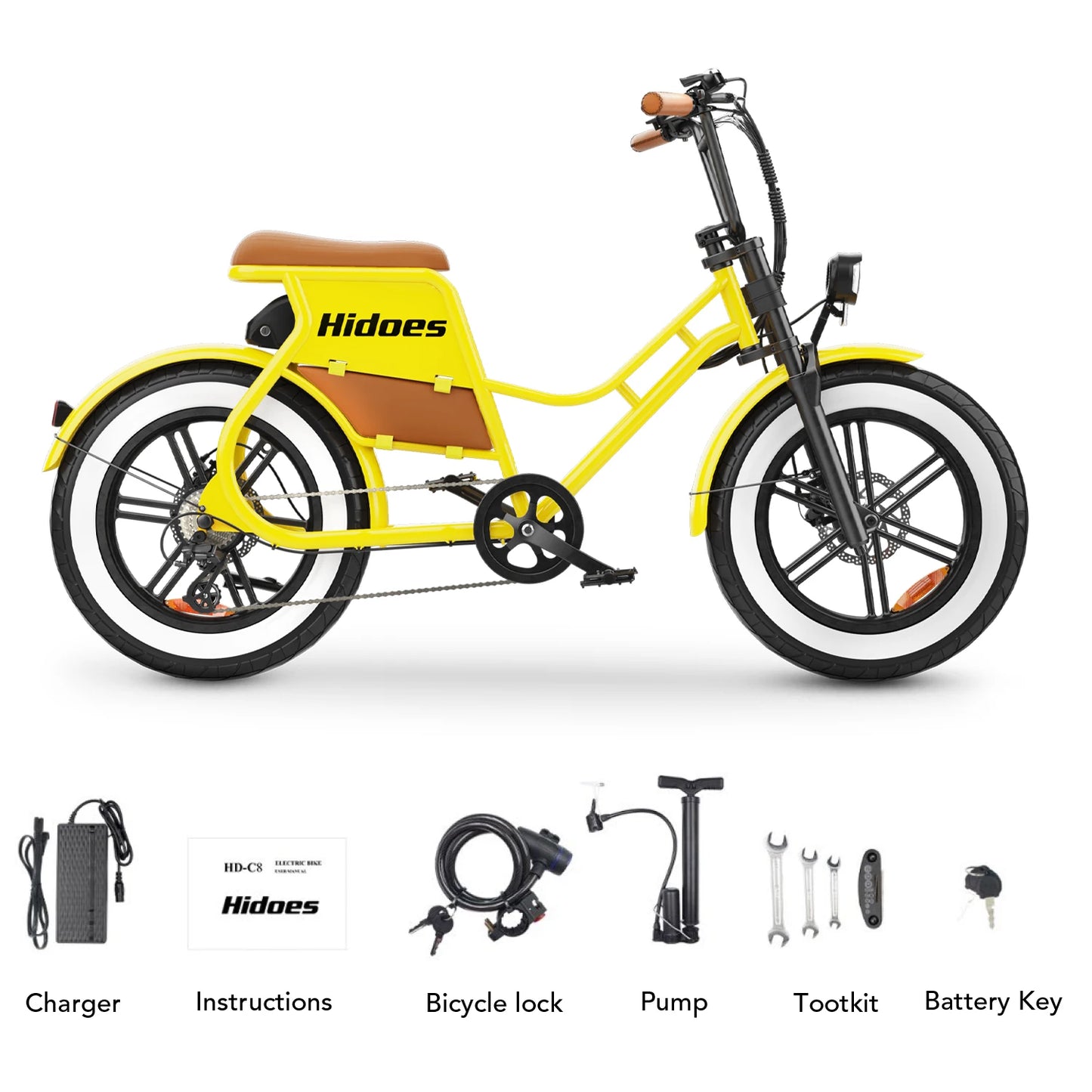 E-bike 700W Motor 48V17AH Lithium Battery Off-road Fat Tire .