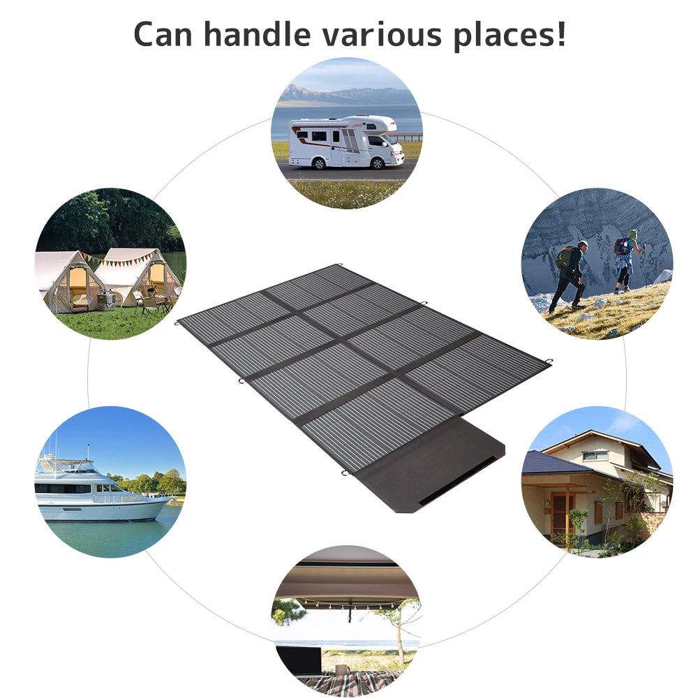 Portable Waterproof Foldable Solar Panel for Camping, RV, Garden, Roof