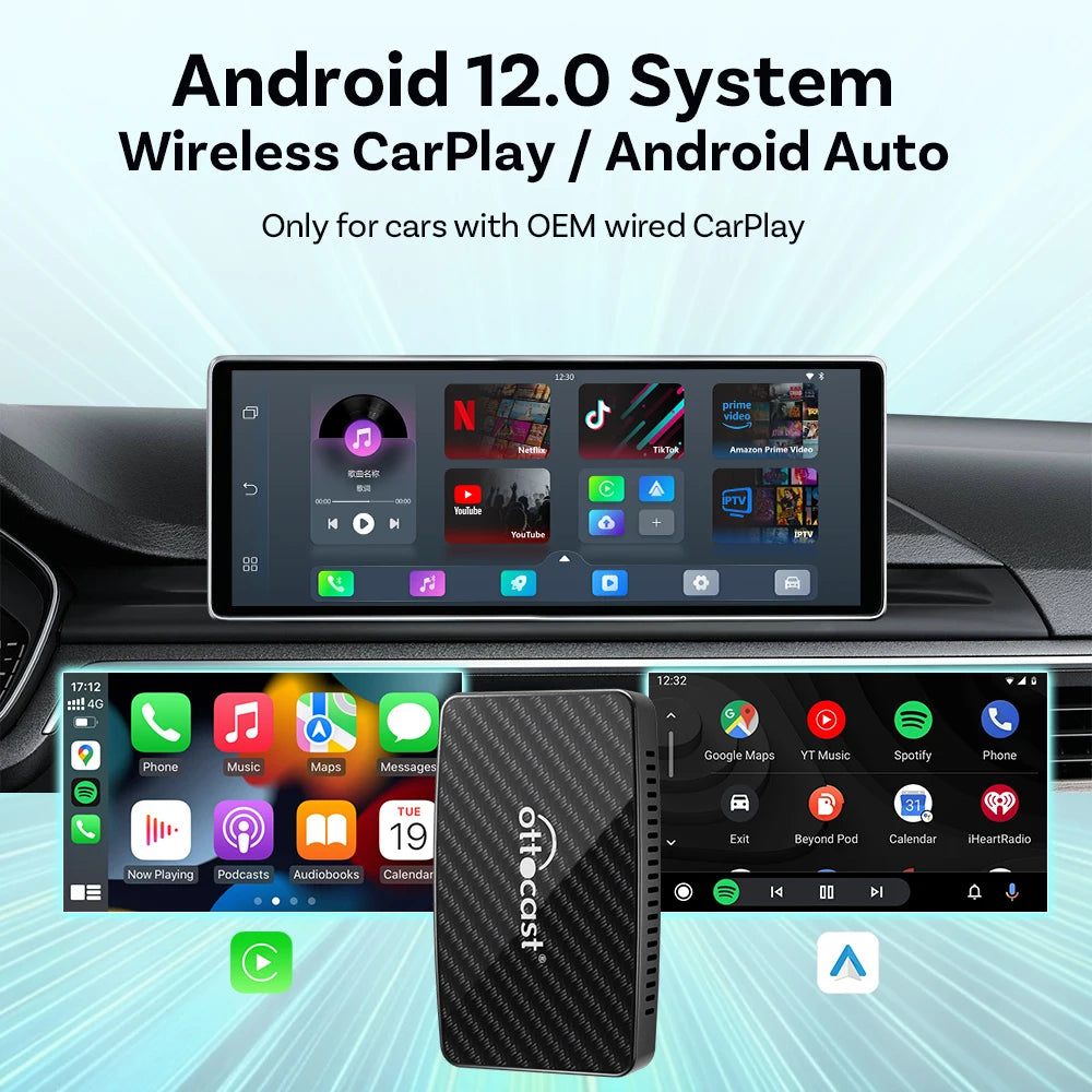 Video Pro Wireless CarPlay Adapter, Android
