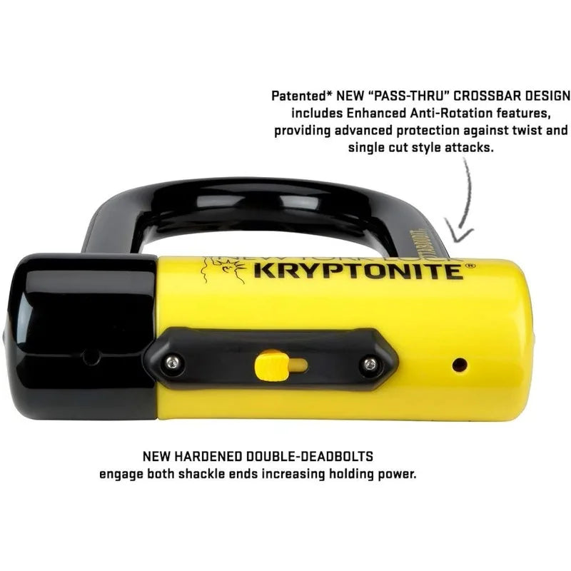 Heavy Duty Anti-Theft E- Bicycle U Lock, 18mm Shackle with Keys