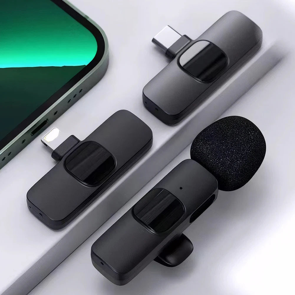 Wireless Microphone for iPhone PC Tablet Camera