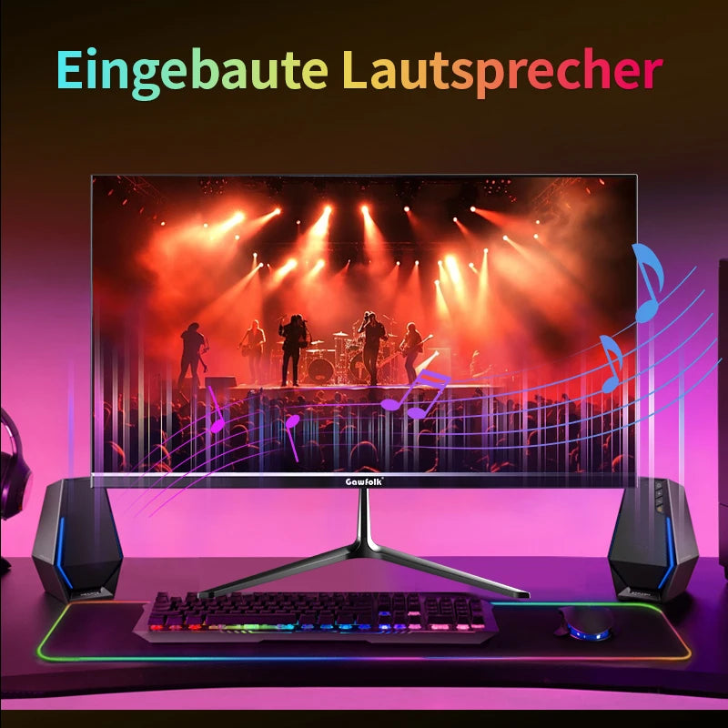 24.5 Inch Gaming Monitor, 1080P Frameless