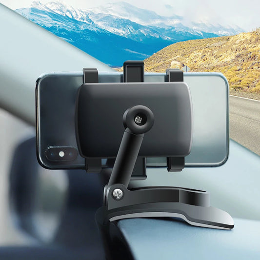 360 Degree Rotating  Adjustable Spring Clip Cell Phone Holder