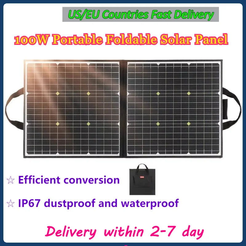 100W Portable Foldable Solar Panel