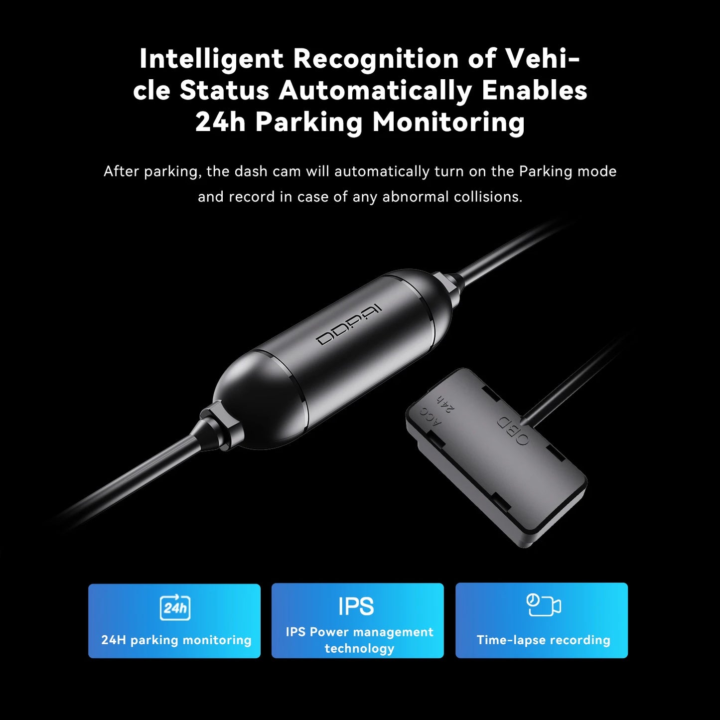 OBD Intelligent Hardwire Kit 24H Type-C Parking Monitoring