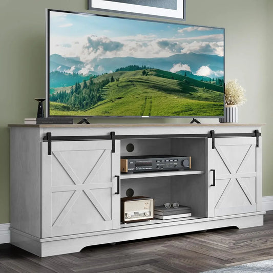 Farmhouse TV Stand for TVs up to 65 Inch