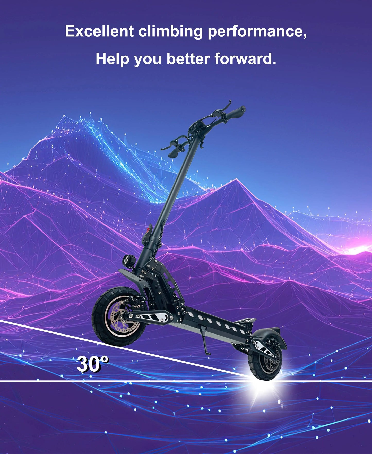 Off-Road  Dual Motor 48V 52V 20.8Ah Electric Scooter 1200W