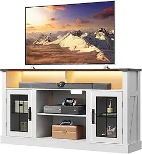 TV Stand for 65 Inch TV,  with LED Lights