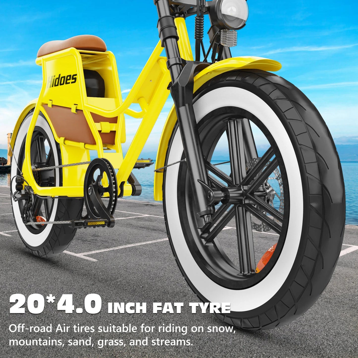 E-bike 700W Motor 48V17AH Lithium Battery Off-road Fat Tire .