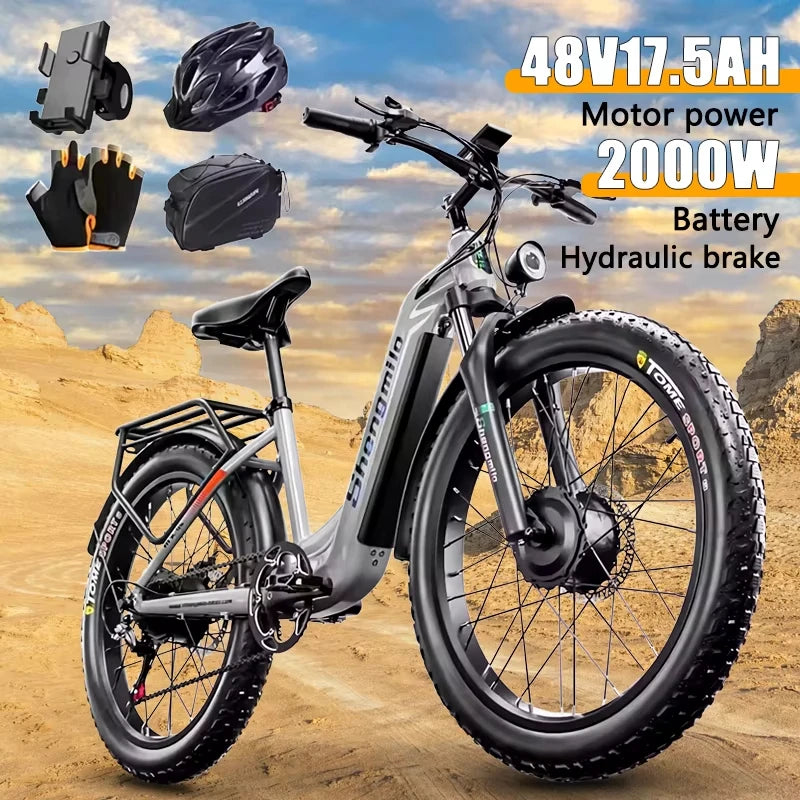 E-bike 2000W 48V, Hydraulic Brake ,shock absorption mountain off-road Electric bike