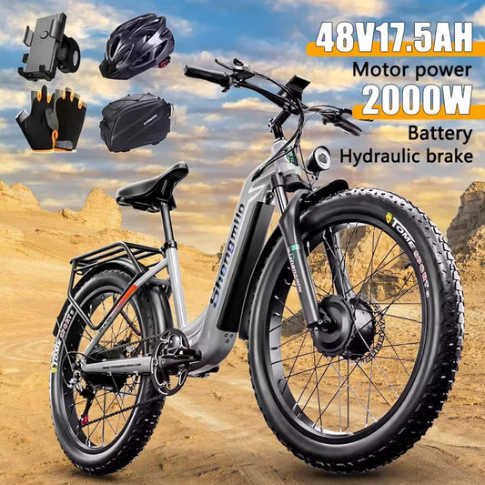 E-bike 2000W 48V, Hydraulic Brake ,shock absorption mountain off-road Electric bike
