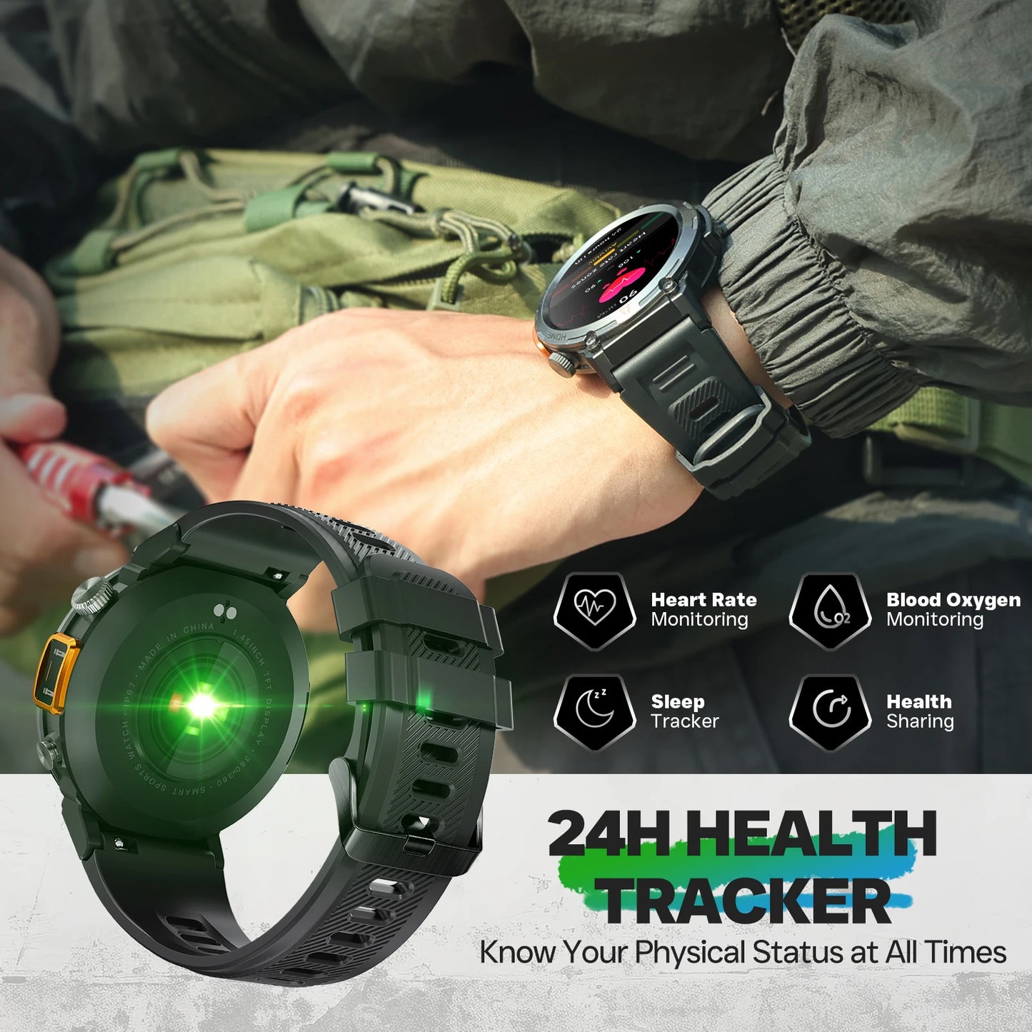 EIGIIS 2024 New KE3 Bluetooth Call Smart Watch For IOS Android