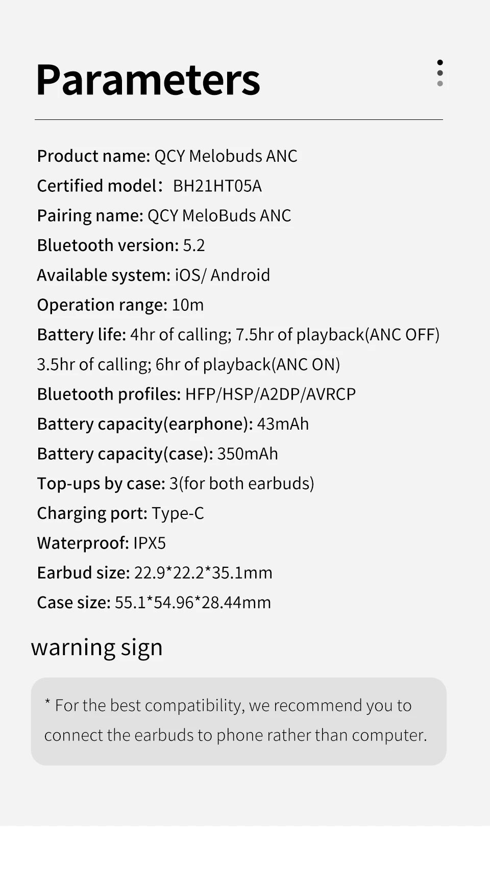 Wireless TWS Bluetooth  Earbuds, Noise cancelling