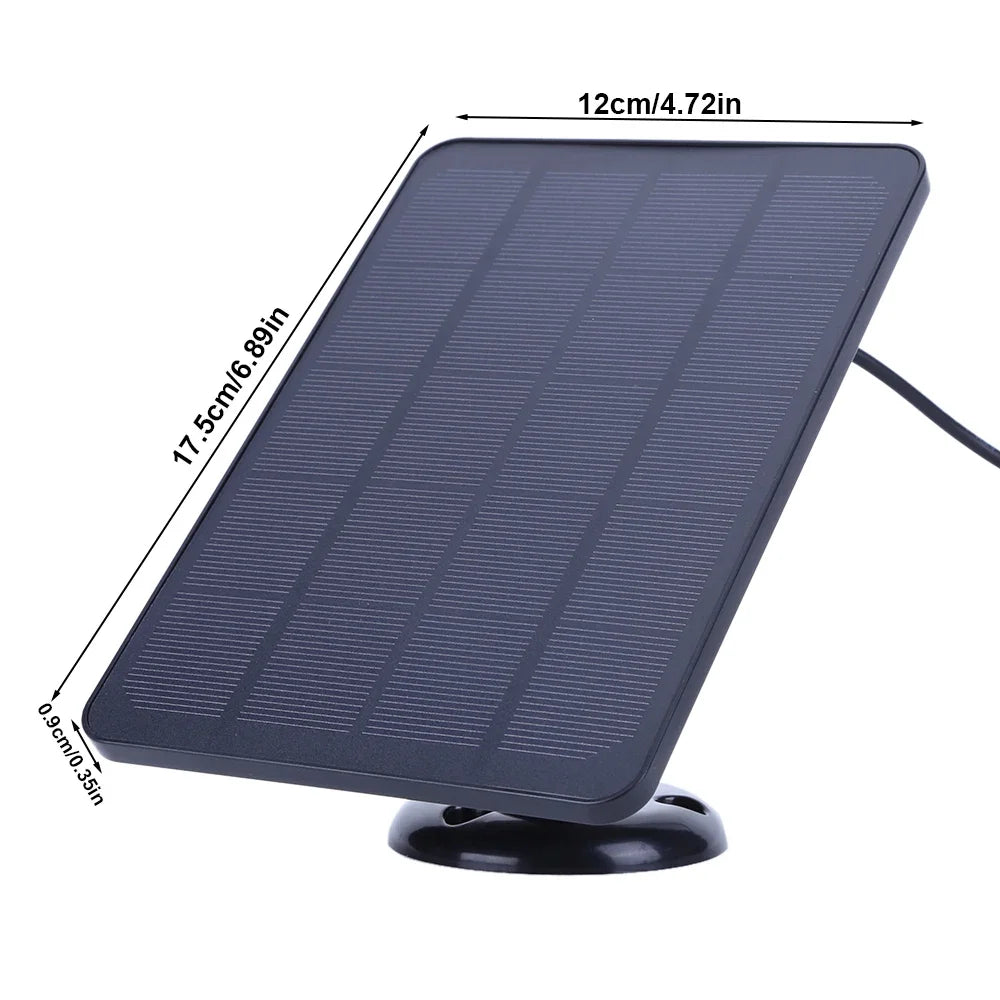 4W 5V Solar Panel Kit Waterproof Adjustable Wall Mount Bracket