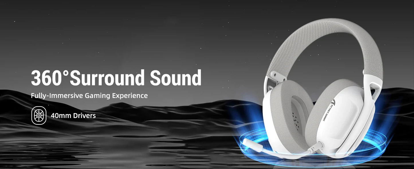 Ultra-Light Wireless Gaming Headset for PC/PS4/PS5/Switch/Xbox