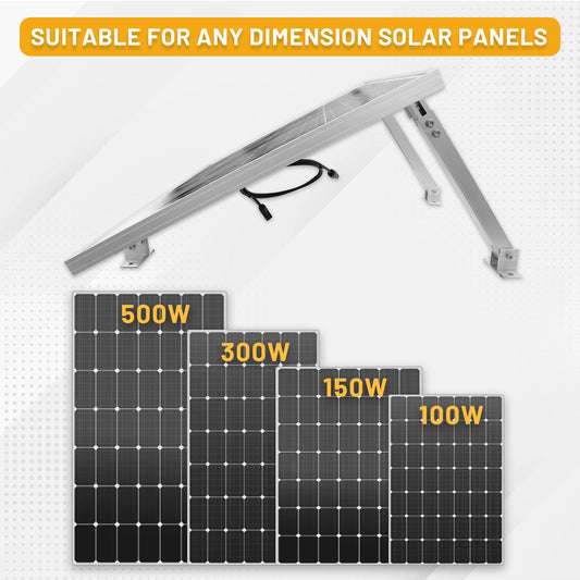 CP-SETUNO Adjustable Solar Panel 26in Tilt Mount Brackets