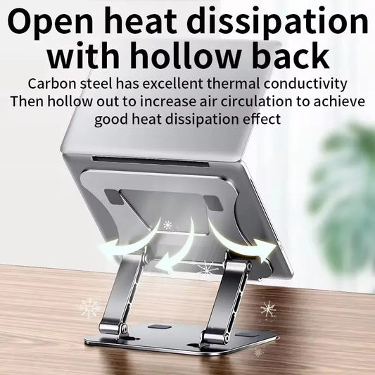 Tablet Stand Adjustable Aluminum Alloy Laptop Tablet up to 17 "