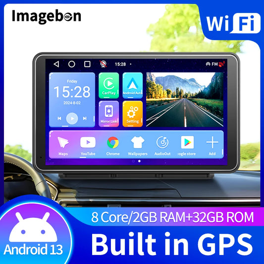 7 Inch Android 13 Dash cam Wireless CarPlay & Android Auto