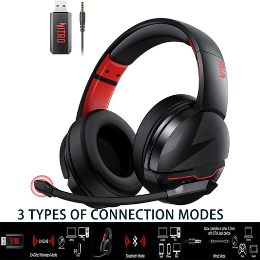 Gaming Headphones for PC, Meeting, Music, PS4 Wireless Gaming Headset