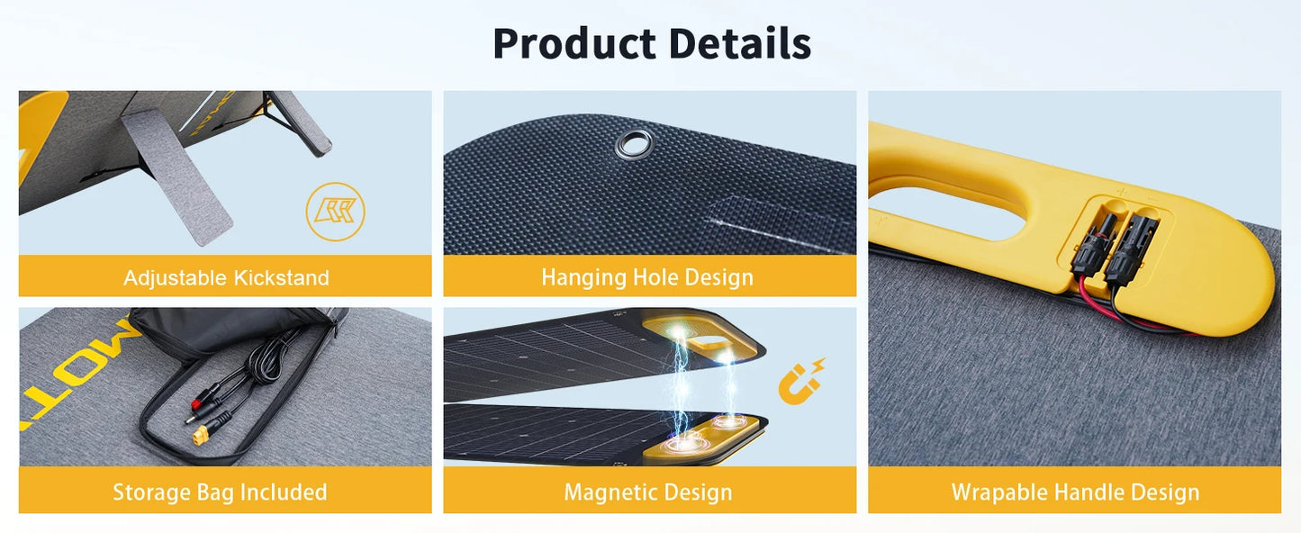 110W Portable Waterproof Foldable Solar Panel