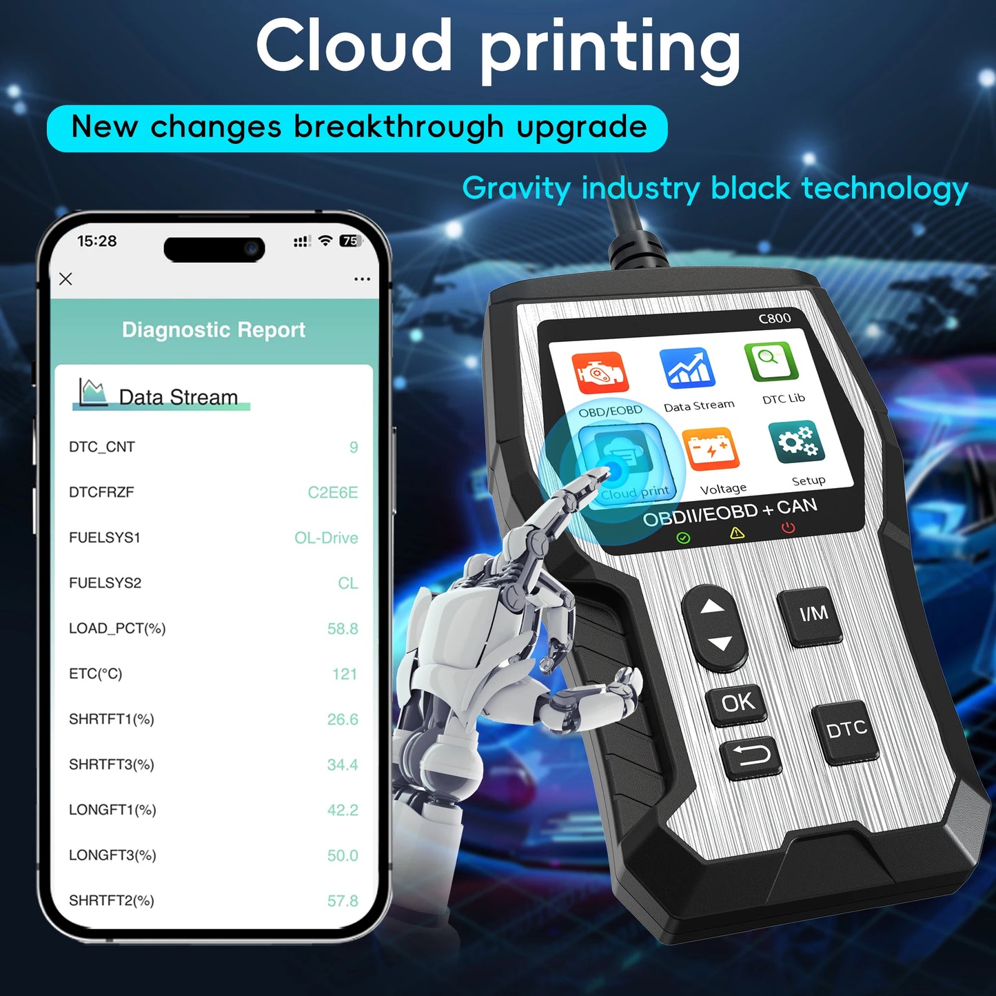 OBD2 Scanner Auto Check Engine Enhanced Diagnostic Tool