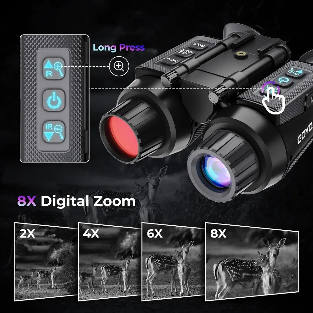 3D Night Vision Goggles Binoculars 8X Digital Zoom