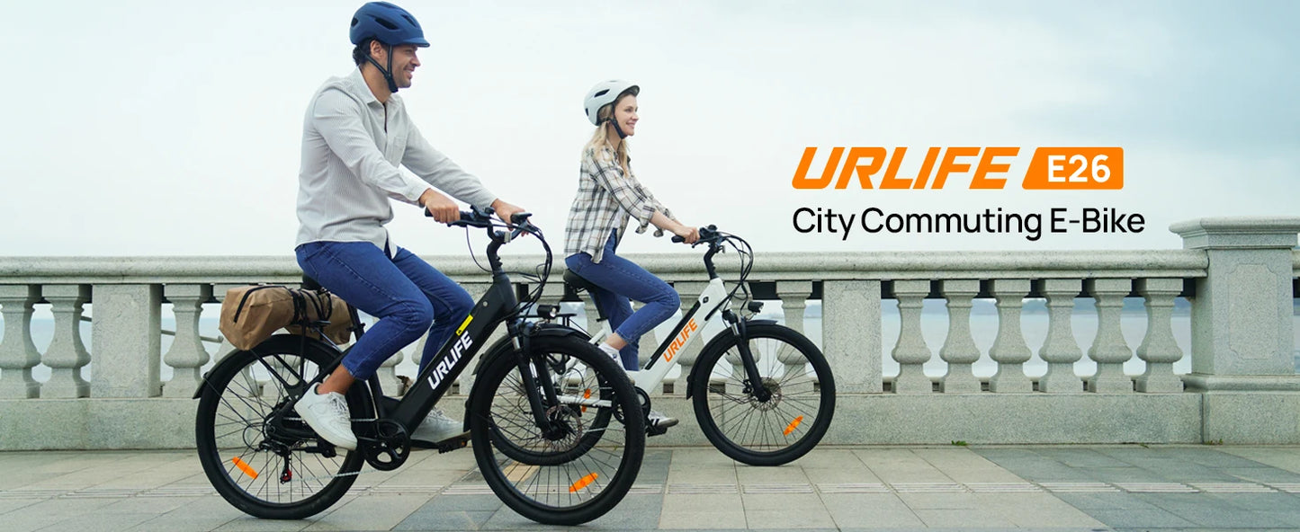 750W E-Bike Commuter 26x2" Tires, for Adults